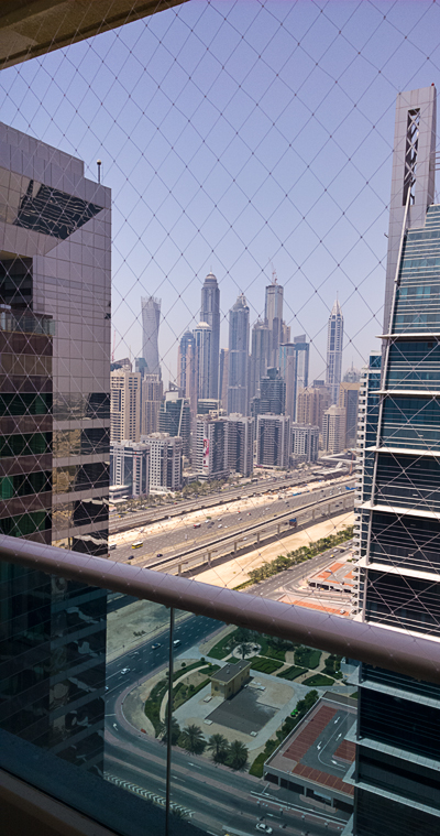 child safety netting on high balcony