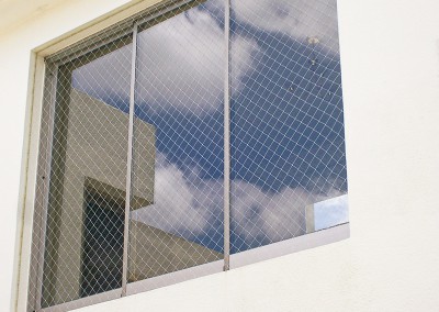 Netzen safety netting installed on upstairs window